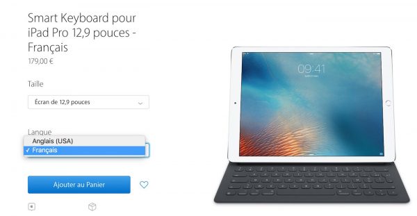 Smart Keyboard iPad Pro AZERTY Francais