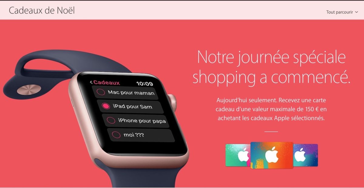 Apple lance son Black Friday en France avec des cartes cadeaux