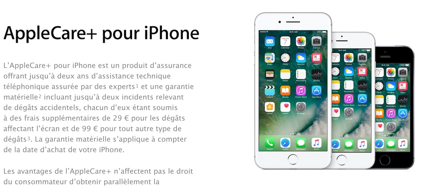 L'assurance AppleCare+ d'Apple pour iPhone peut maintenant être prise