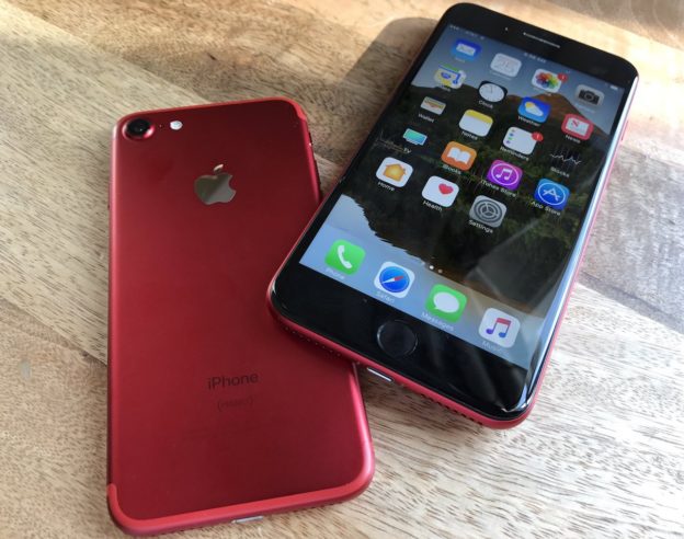 iPhone 7 Rouge Facade Noire