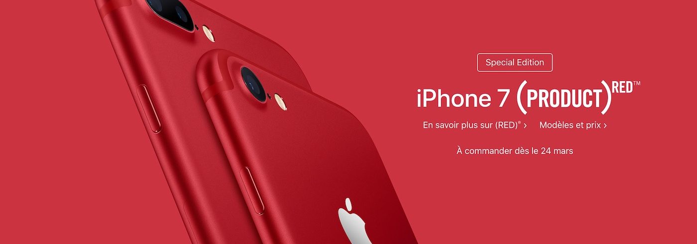 iPhone 7 Rouge Product Red Officiel