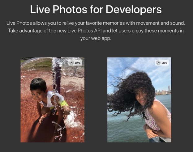 Live Photos API Web