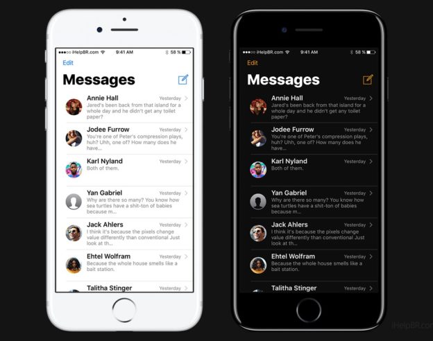 Concept iOS 11 Messages