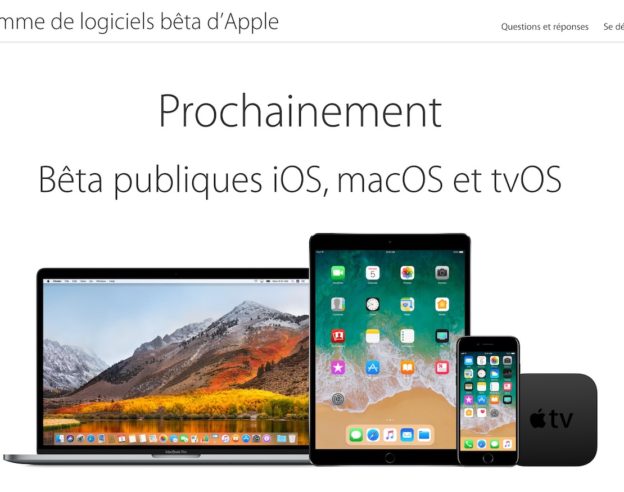 Prochainement Beta Publique iOS 11 macOS High Sierra tvOS 11
