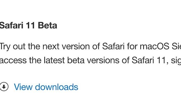 Safari 11 Beta