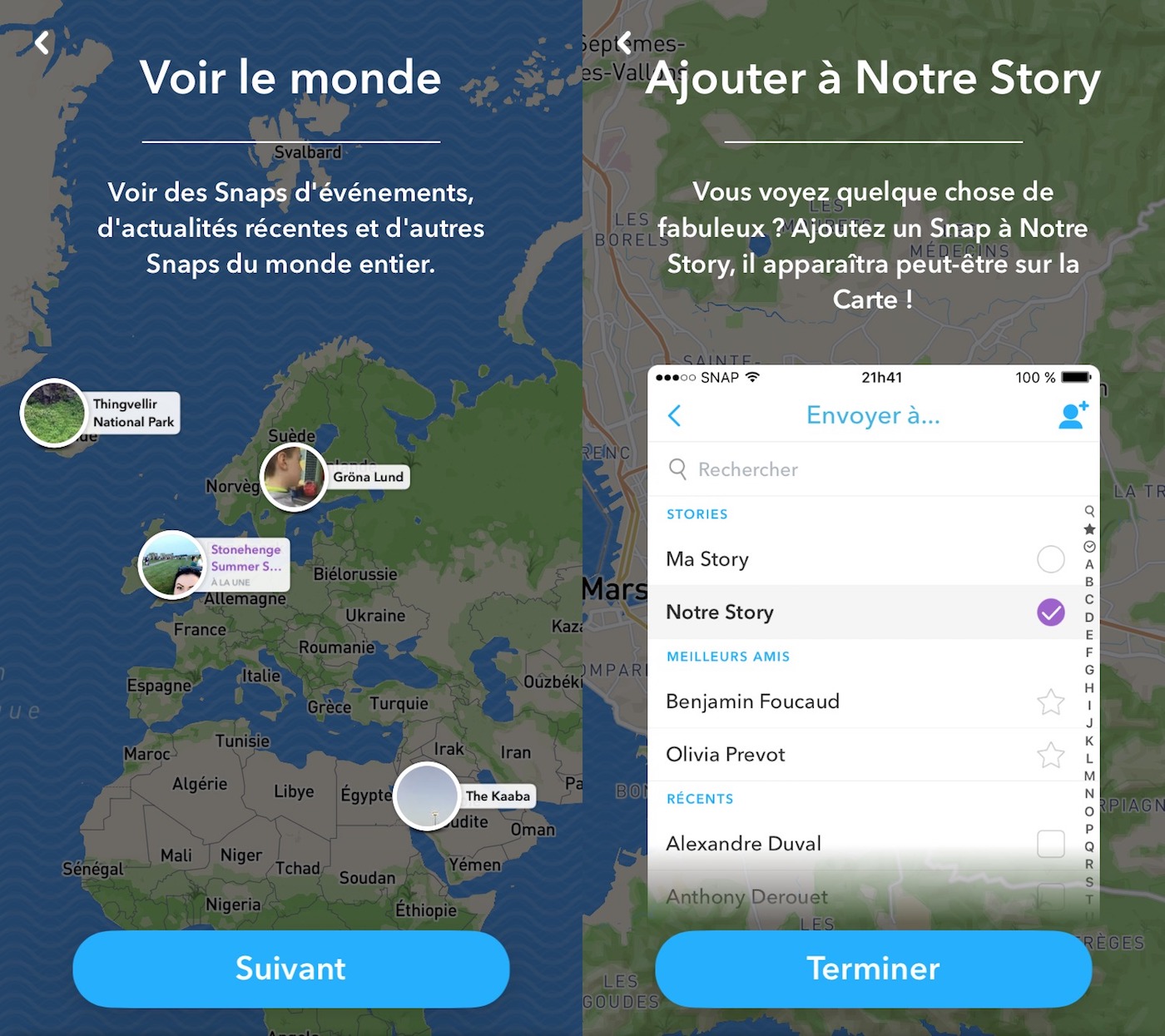 Localisation Snap Vu Il Y A Snapchat dévoile Snap Map, un système pour trouver des snaps partout