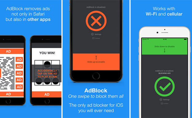 AdBlock Via VPN Application iPhone
