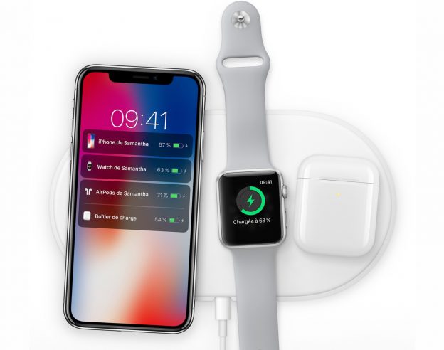 AirPower Chargeur Sans Fil Apple iPhone X Apple Watch Series 3 AirPods