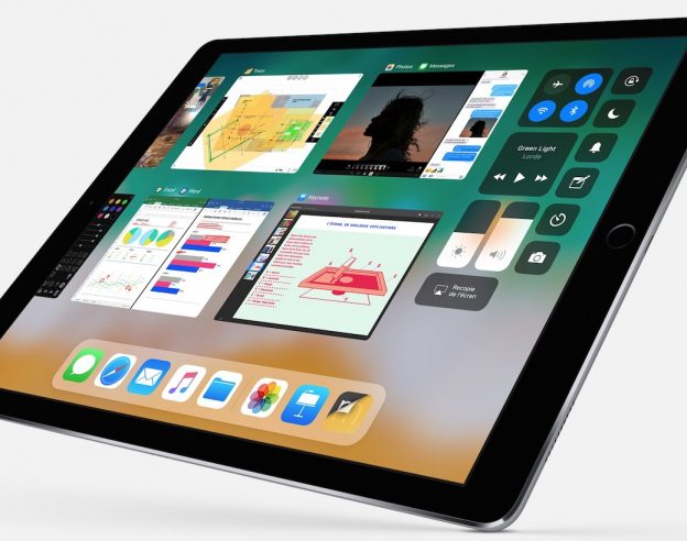 iPad iOS 11 Multitache Centre de Controle