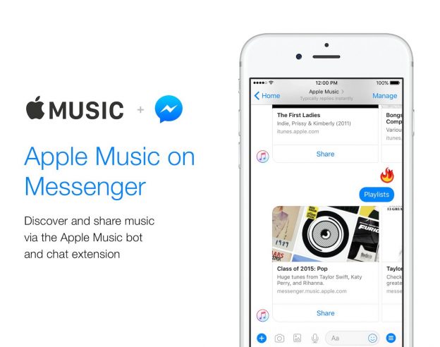 Apple Music Bot Facebook Messenger