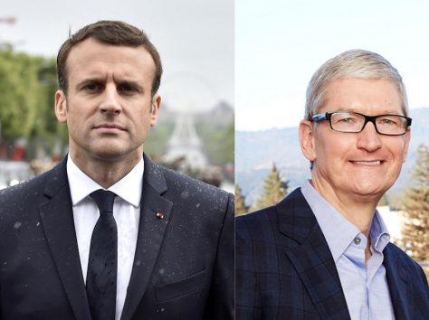 Image article Emmanuel Macron a échangé avec Tim Cook pour la protection des mineurs