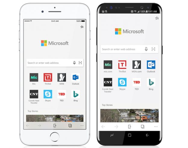 Microsoft Edge Application iPhone Android