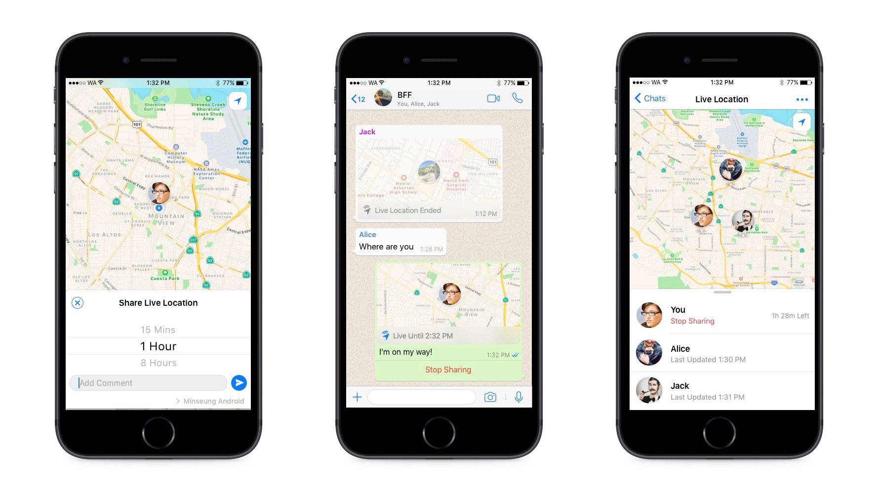 WhatsApp lance une fonction de partage de localisation en direct iPhoneAddict.fr