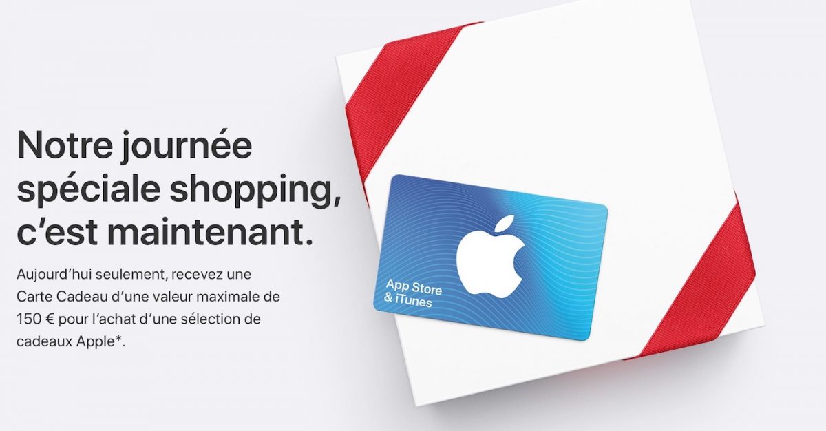 Apple Lance Son Black Friday 17 En France Des Cartes Cadeaux Pour L Achat D Iphone Ipad Mac Ou Apple Watch Iphoneaddict Fr