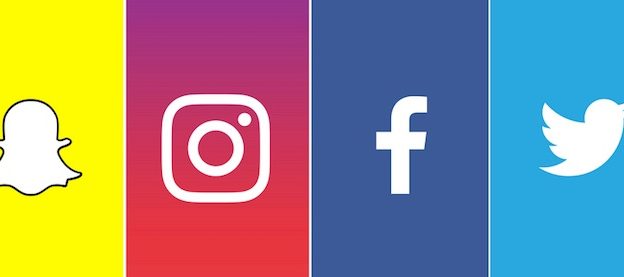 Snapchat-Instagram-Facebook-Twitter-Logos