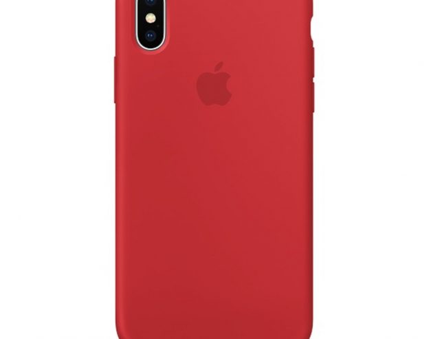 coque silicone rouge iphone X