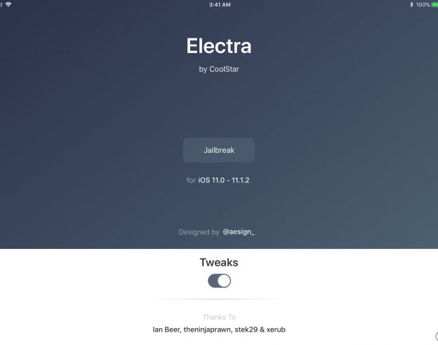 Electra Jailbreak iOS 11