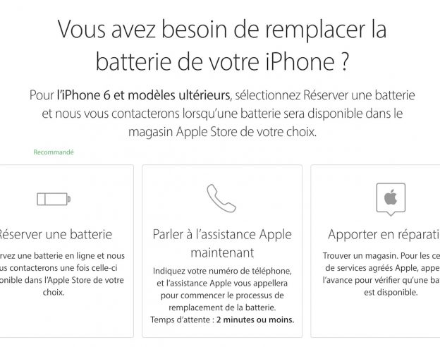 Systeme Reservation Batterie iPhone