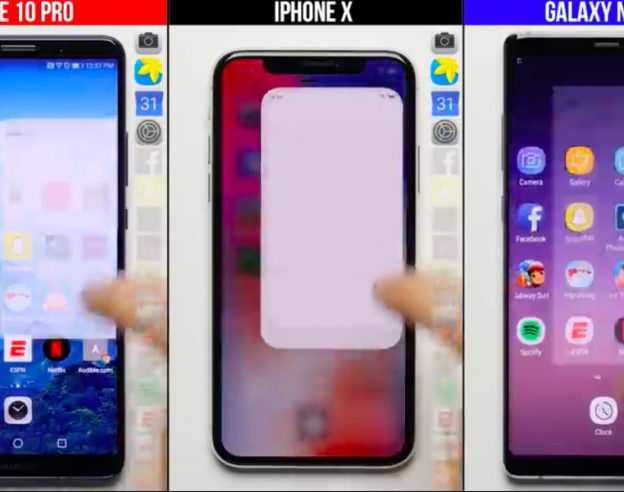 iphone X vs Mate 10 vs Note 8