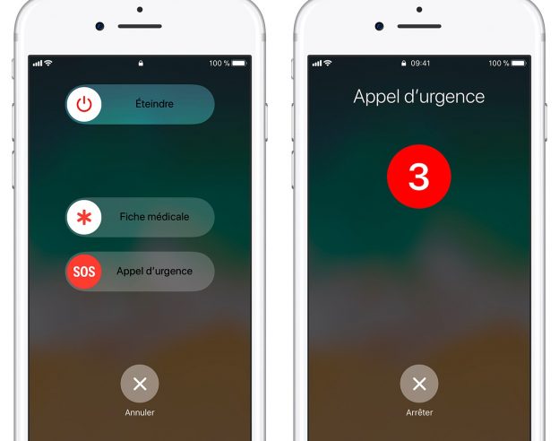 Appel Urgence iOS 11