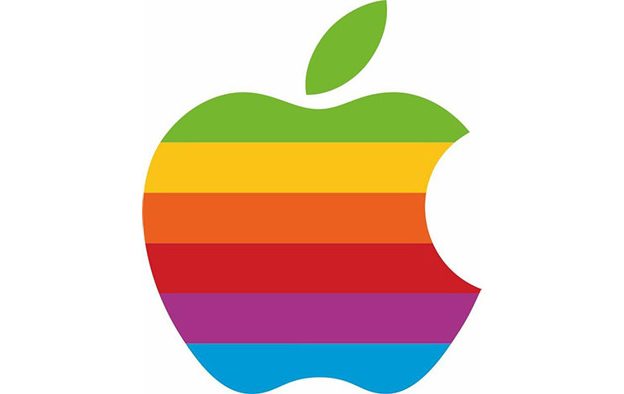 Apple Logo Colore Arc-En-Ciel