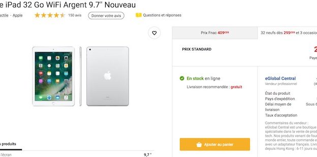 bon plan iPad 2017