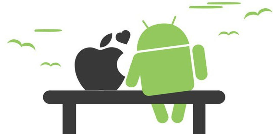 iOS love Android