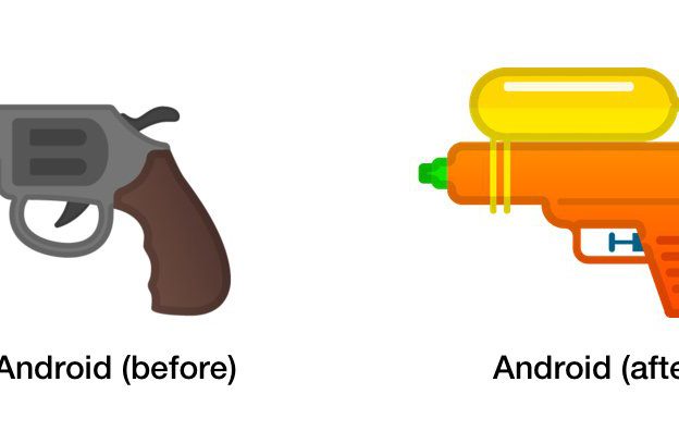 Android Emoji Pistolet Eau
