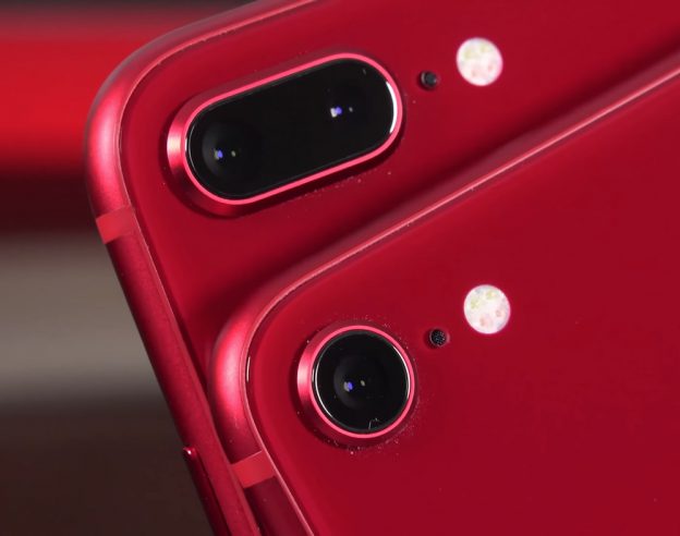 iPhone 8 et iPhone 8 Plus Appareils Photo Arriere RED Rouge