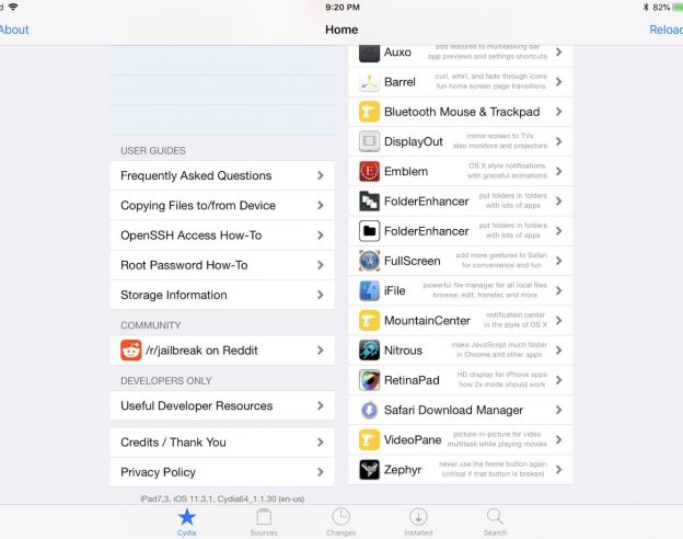 Cydia Jailbreak iOS 11.3.1 iPad