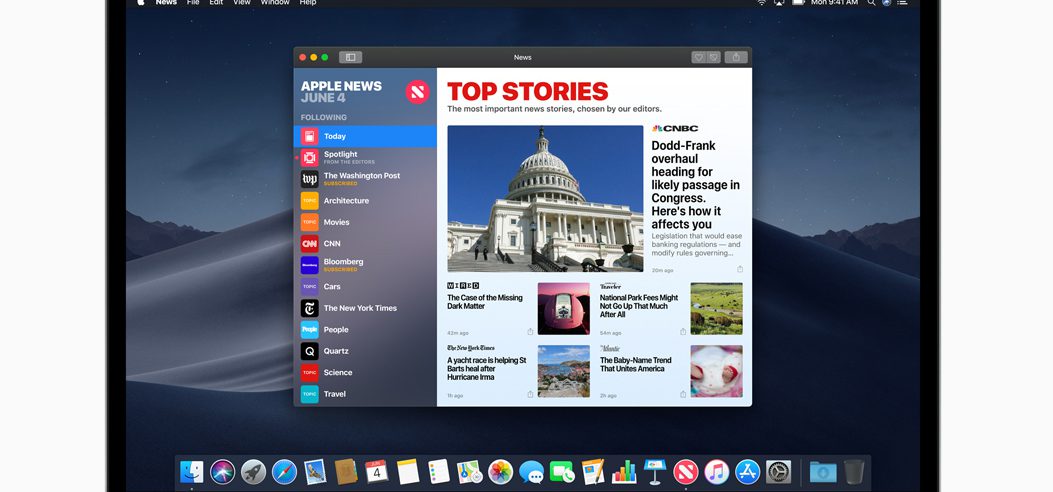 macOS 10.14 Apple News