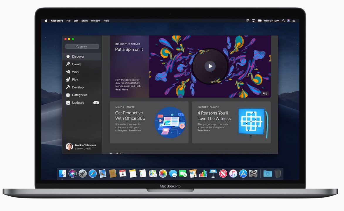 Mac App Store Nouvelle Interface macOS Mojave