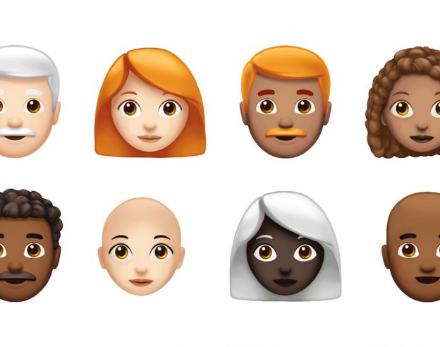 Nouveaux Emojis Roux Cheveux Boucles iOS 12