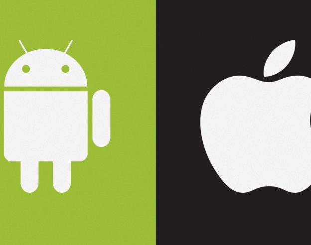 Android vs Apple Logos