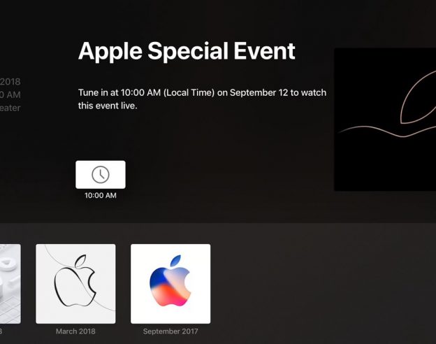 Apple TV App Voir Keynote 12 Septembre 2018