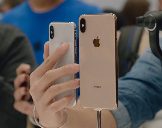 iPhone XS vs iPhone XS Max Arriere Apres Keynote Or