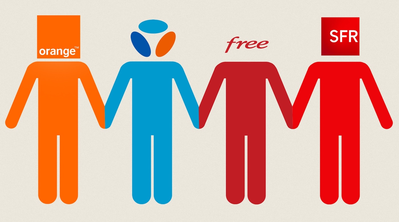 Orange Bouygues Free SFR Logos Operateurs