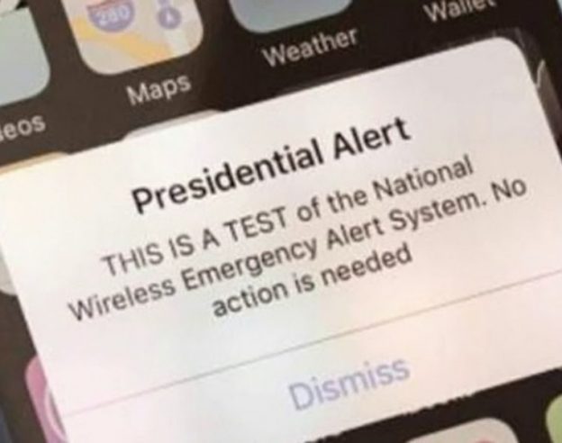 iphone message alerte presidentiel