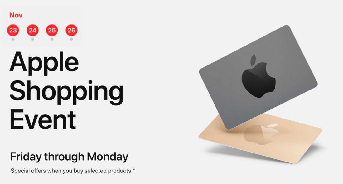 Black Friday d'Apple pas de réductions, que des cartes cadeaux