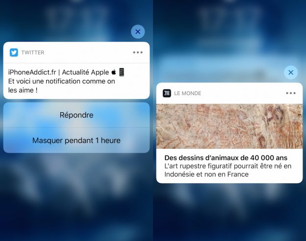 Notifications 3D Touch