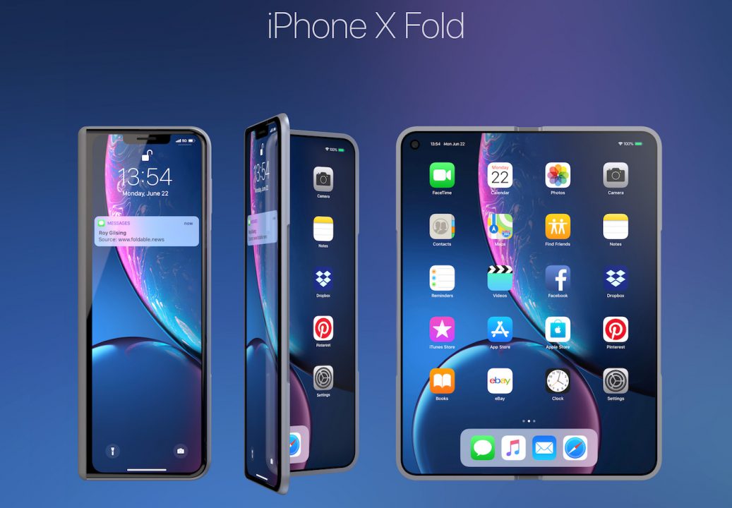 Concept iPhone X Fold Pliable