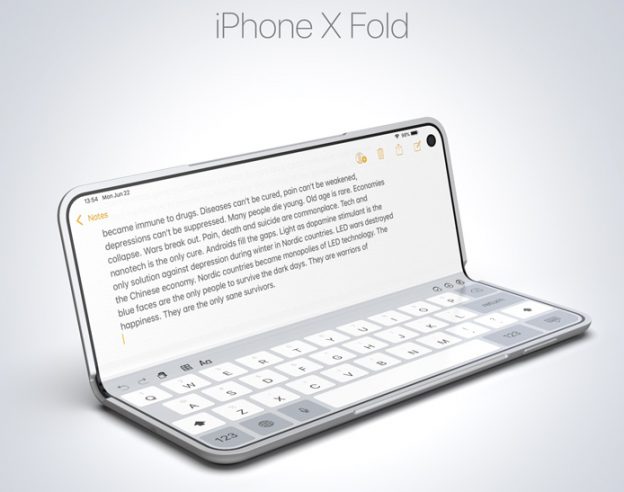 Concept iPhone X Fold Pliable 2