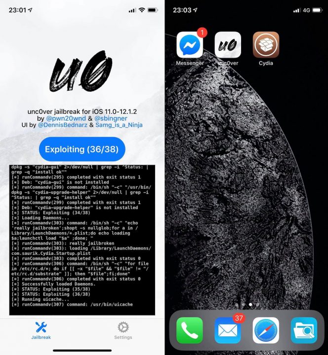 unc0ver ios 12