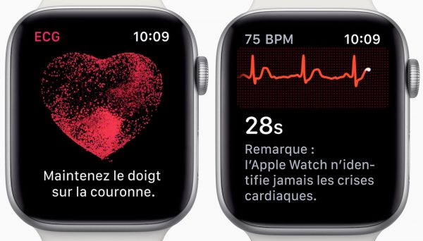 Apple Watch Series 4 Electrocardiogramme ECG Francais