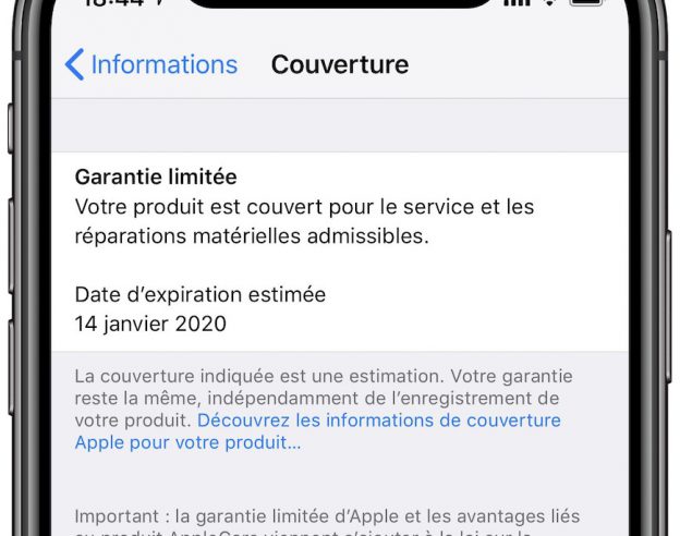 iOS 12.2 AppleCare Informations