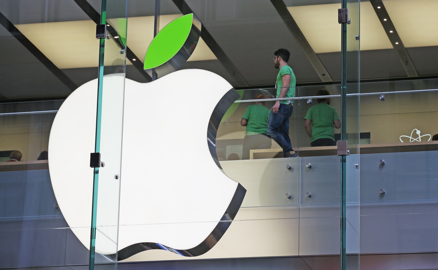 Apple Store Logo Feuille Verte