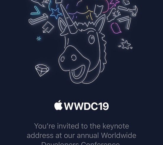 Invitation Keynote WWDC 2019