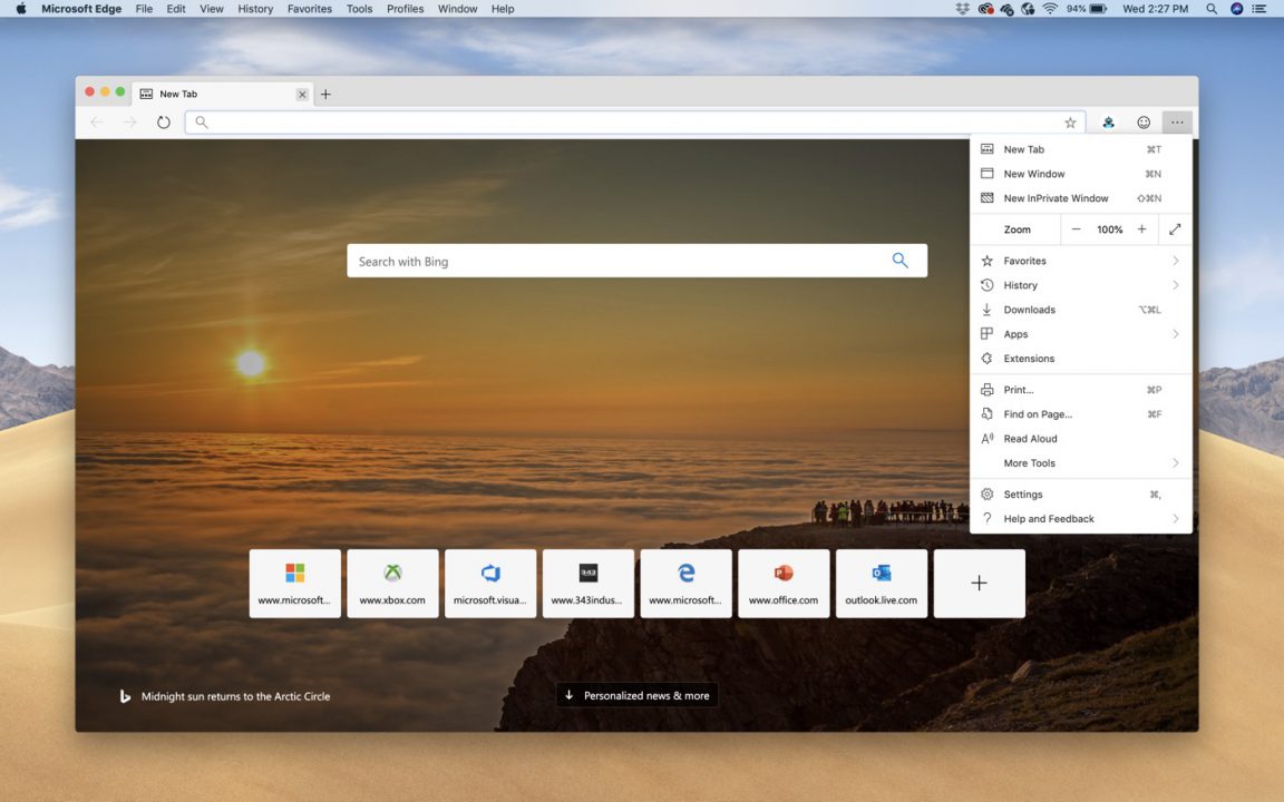 Microsoft Edge ajoute le support des Mac M1 en bêta
