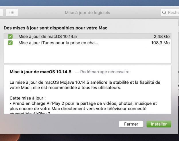 macOS 10.14.5 Disponible
