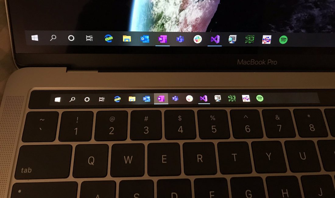 Un hack fait évoluer l'usage de la Touch Bar du MacBook Pro sous
